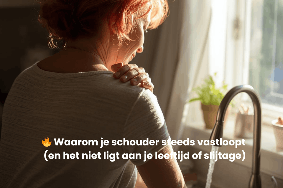 🔥 Waarom je schouder steeds vastloopt (en het niet ligt aan je leeftijd of slijtage)